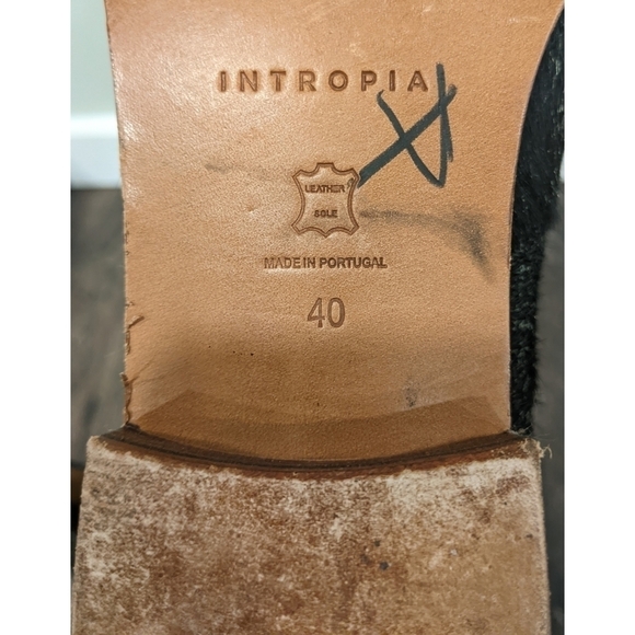 Intropia Leather and Calf Hair Black Short Boots Size EU 40 - Picture 11 of 13